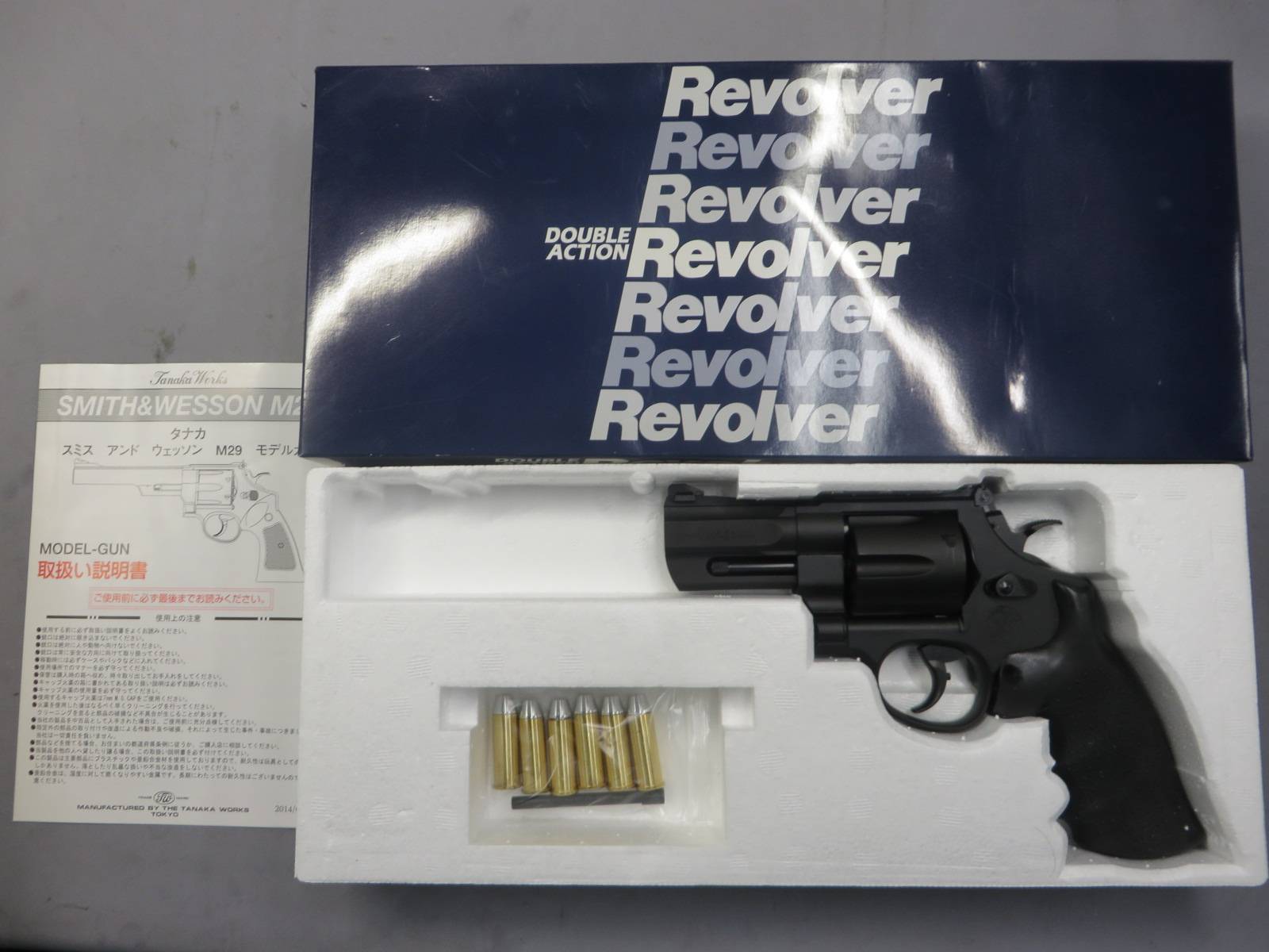 【タナカ】S&W M29 PC フラットサイド 3in HW Ver.2　モデルガン