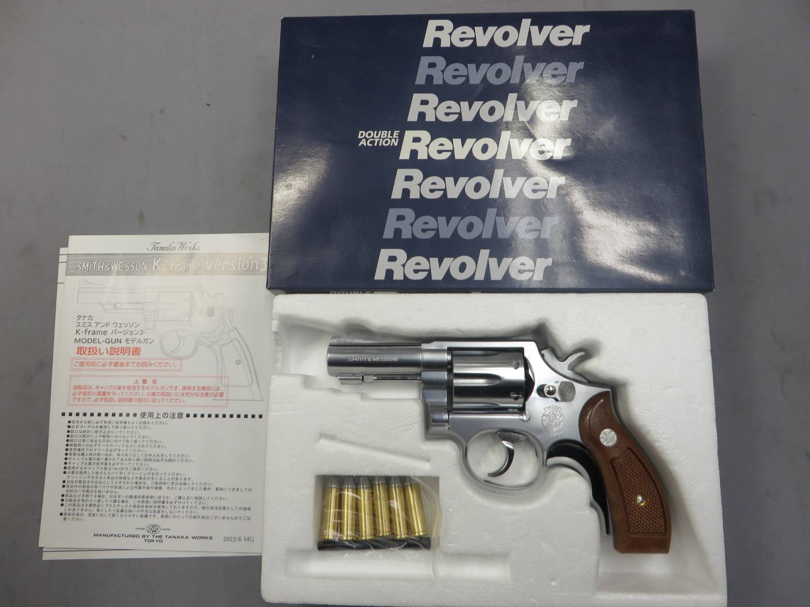 【タナカ】S&W M65.357magnum 3in ステンレス Ver.3  モデルガン