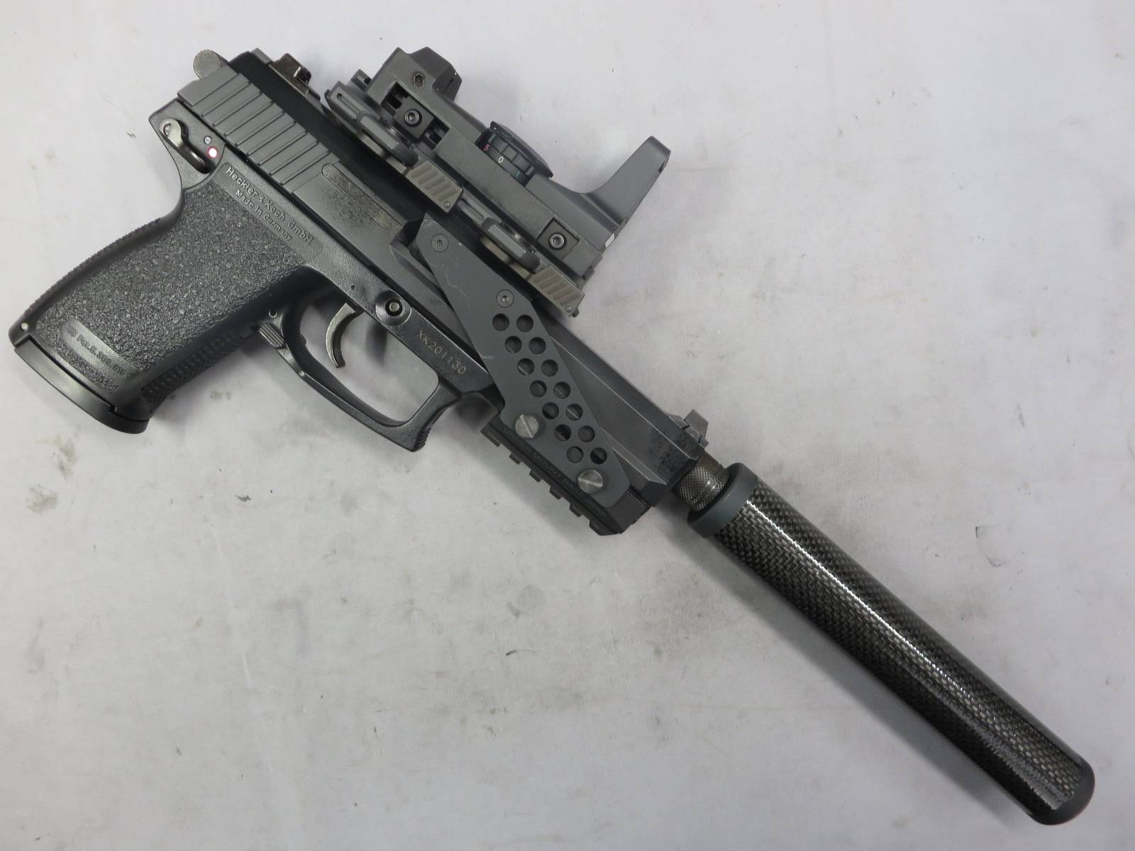 【KSC】MK23 SOCOMピストル・マウント・ダットサイト・サイレンサー