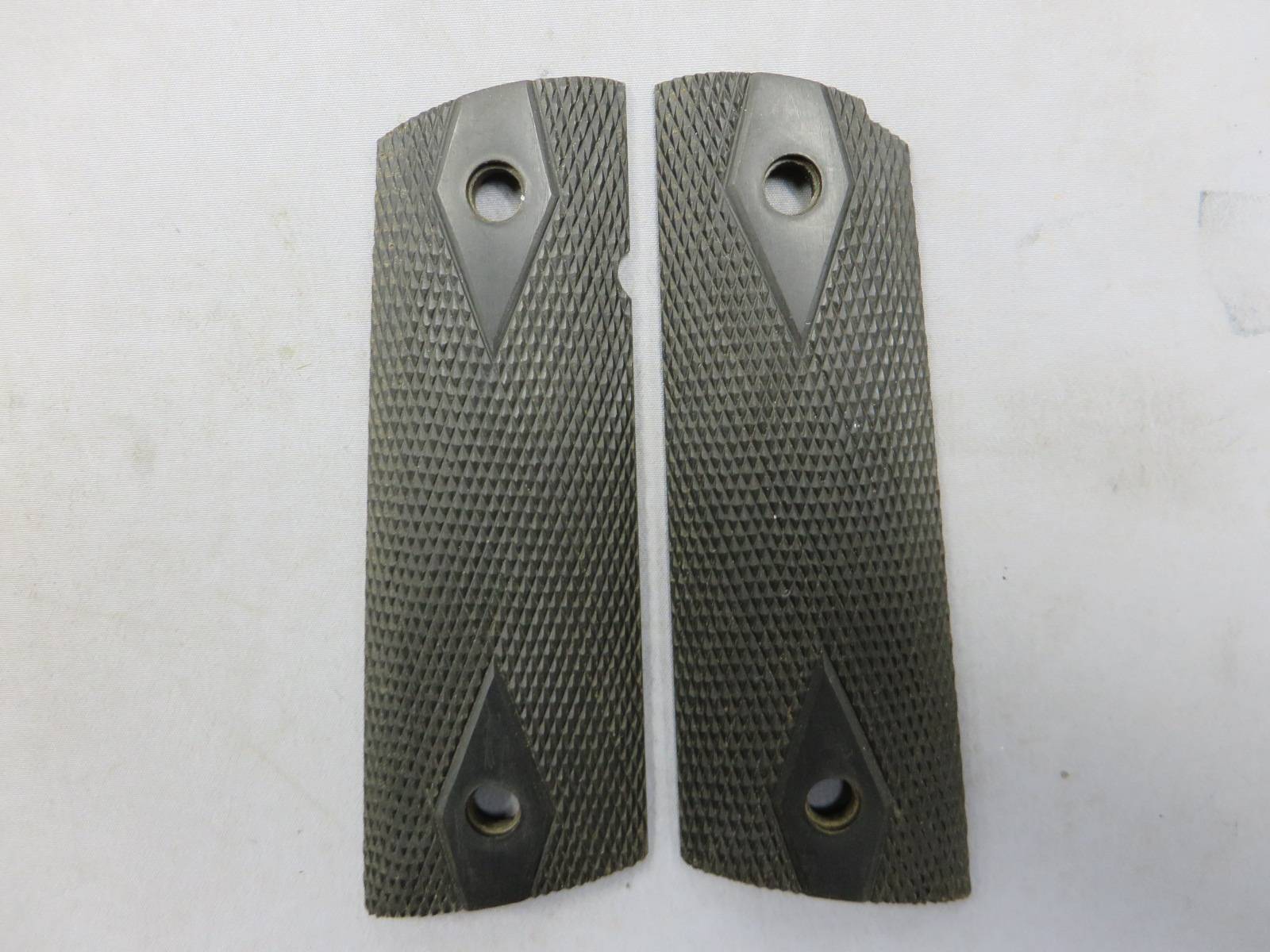 【不明】1911・ガバメント ダイヤチェッカー 木製グリップ