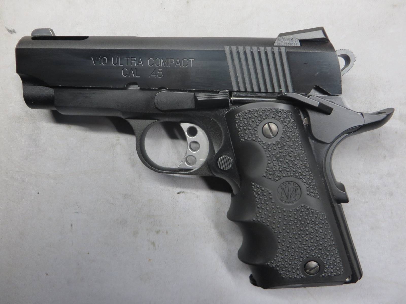 【東京マルイ】V10ウルトラコンパクト ブラック・アルミスライドカスタム（サイドアームズ）