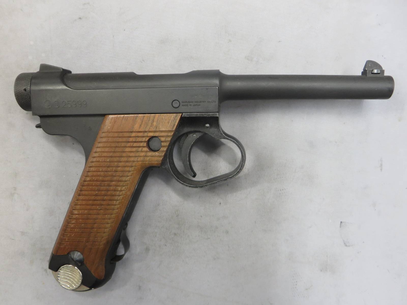 【マルシン】南部14年式 後期型 HW 木製グリップ 8ｍｍBB ブローバック