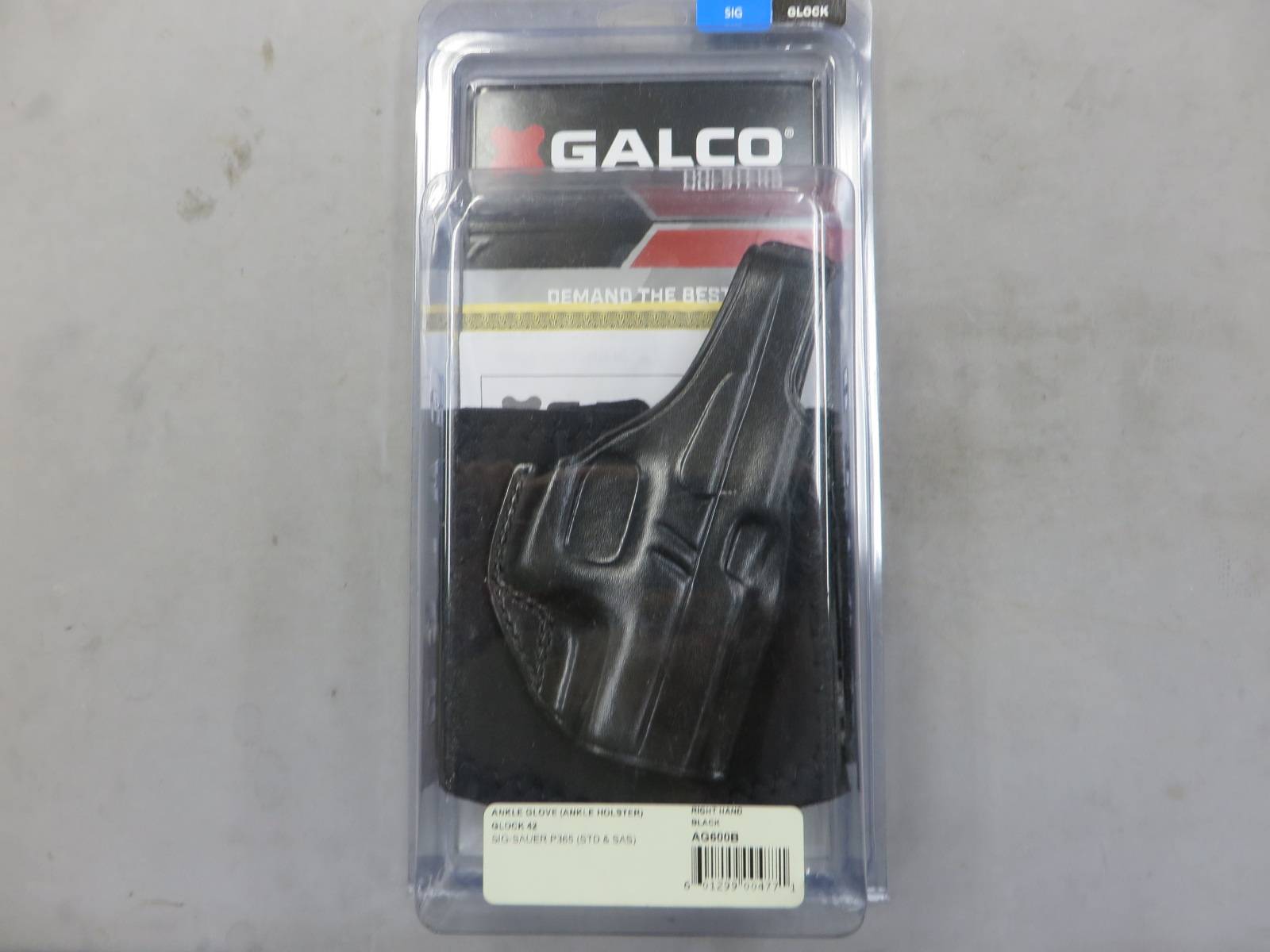【GALCO】Glock 42・SIG P365 アンクル グローブ ホルスター