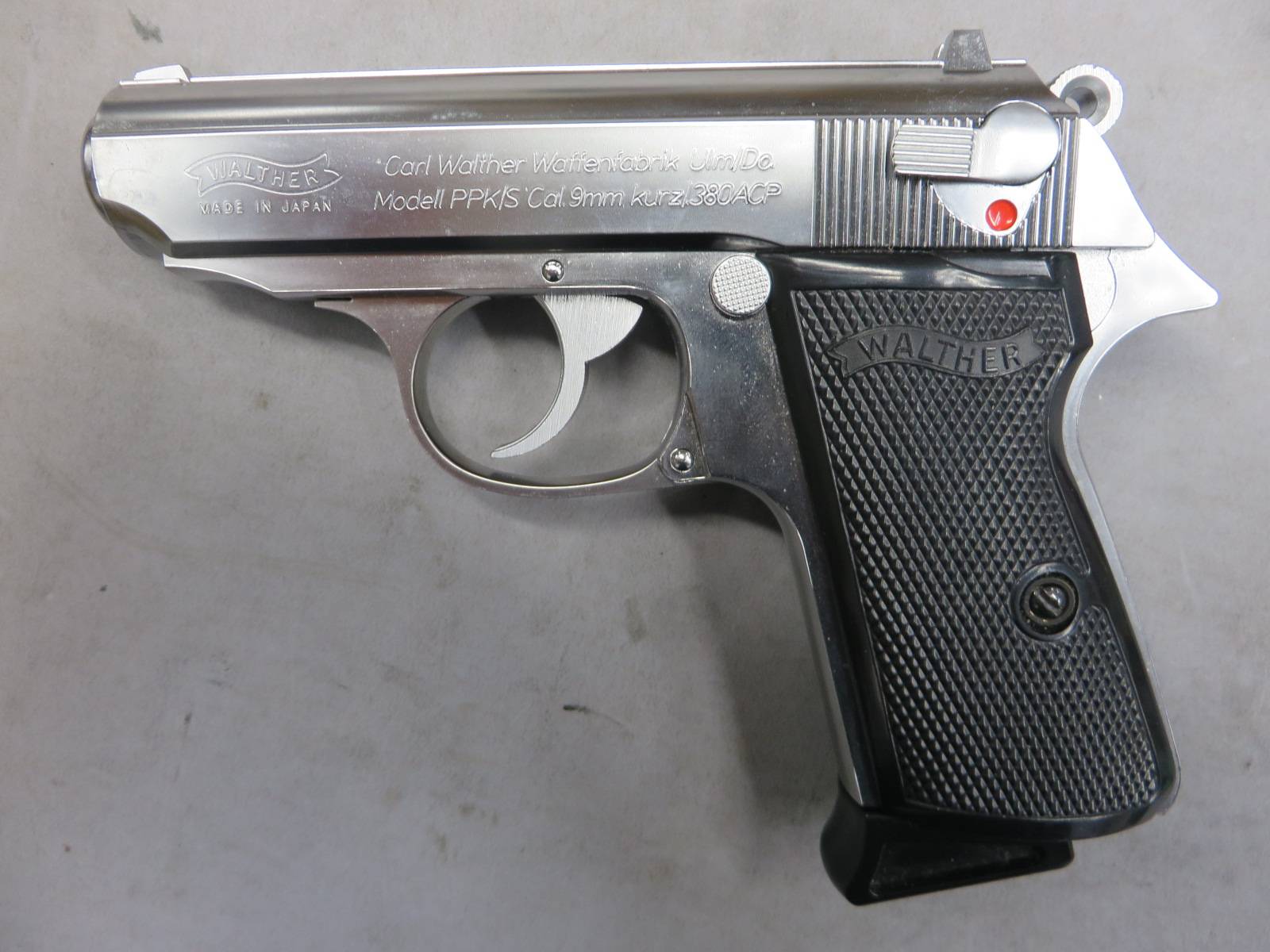 【マルゼン】ワルサー ニューPPK/S ステンレスモデル