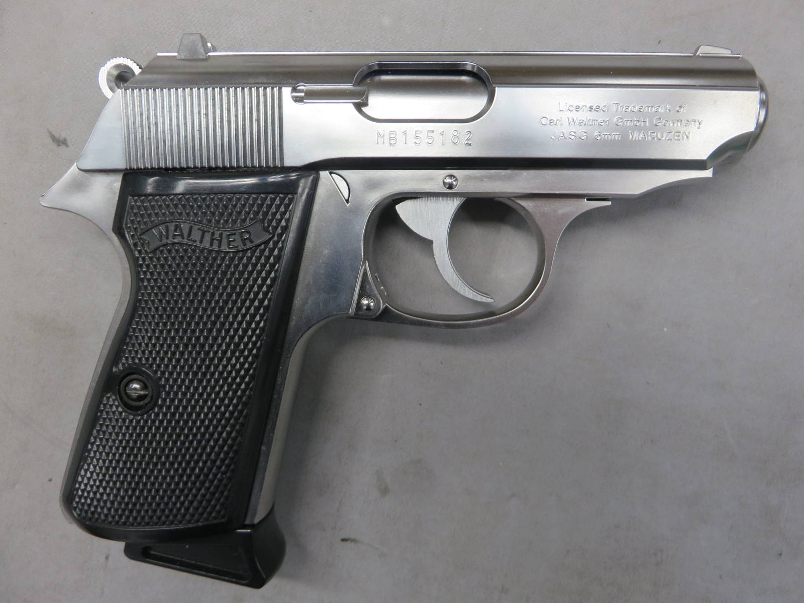 【マルゼン】ワルサー ニューPPK/S ステンレスモデル