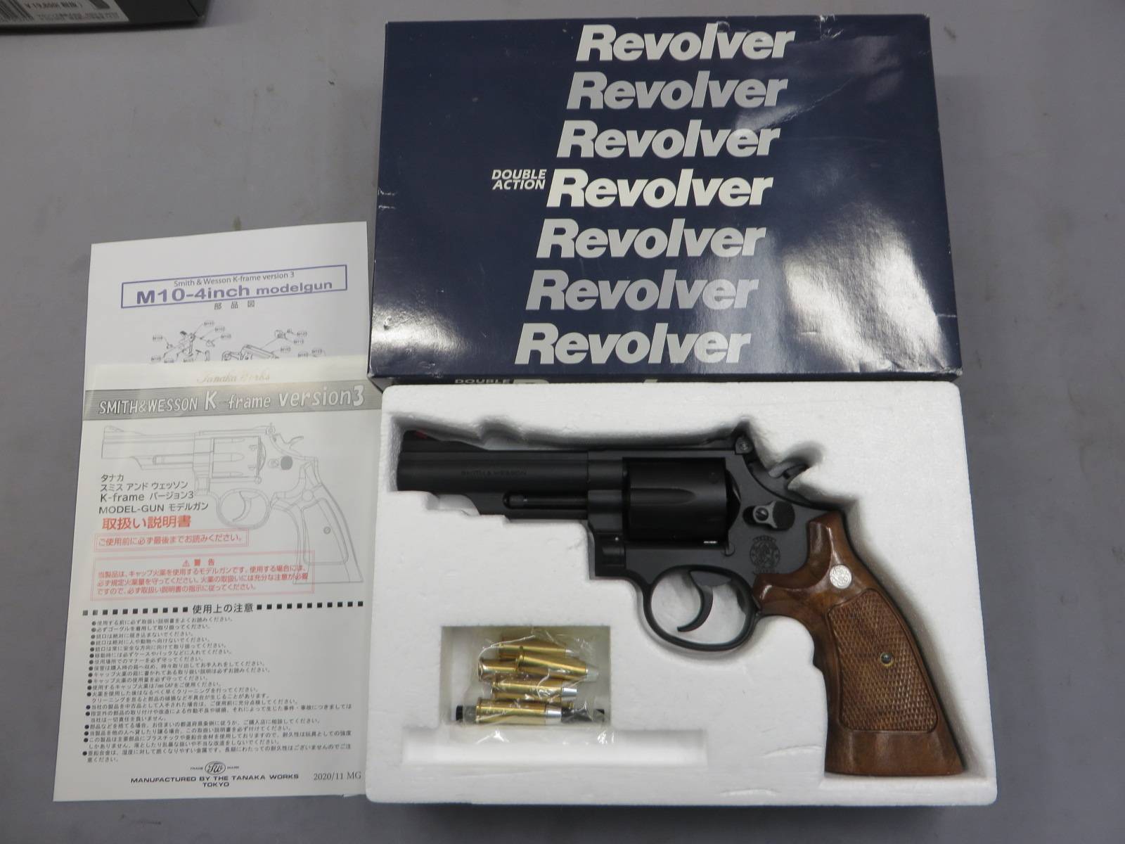 【タナカ】S&W M19 コンバットマグナム 4in HW Ver.3 モデルガン