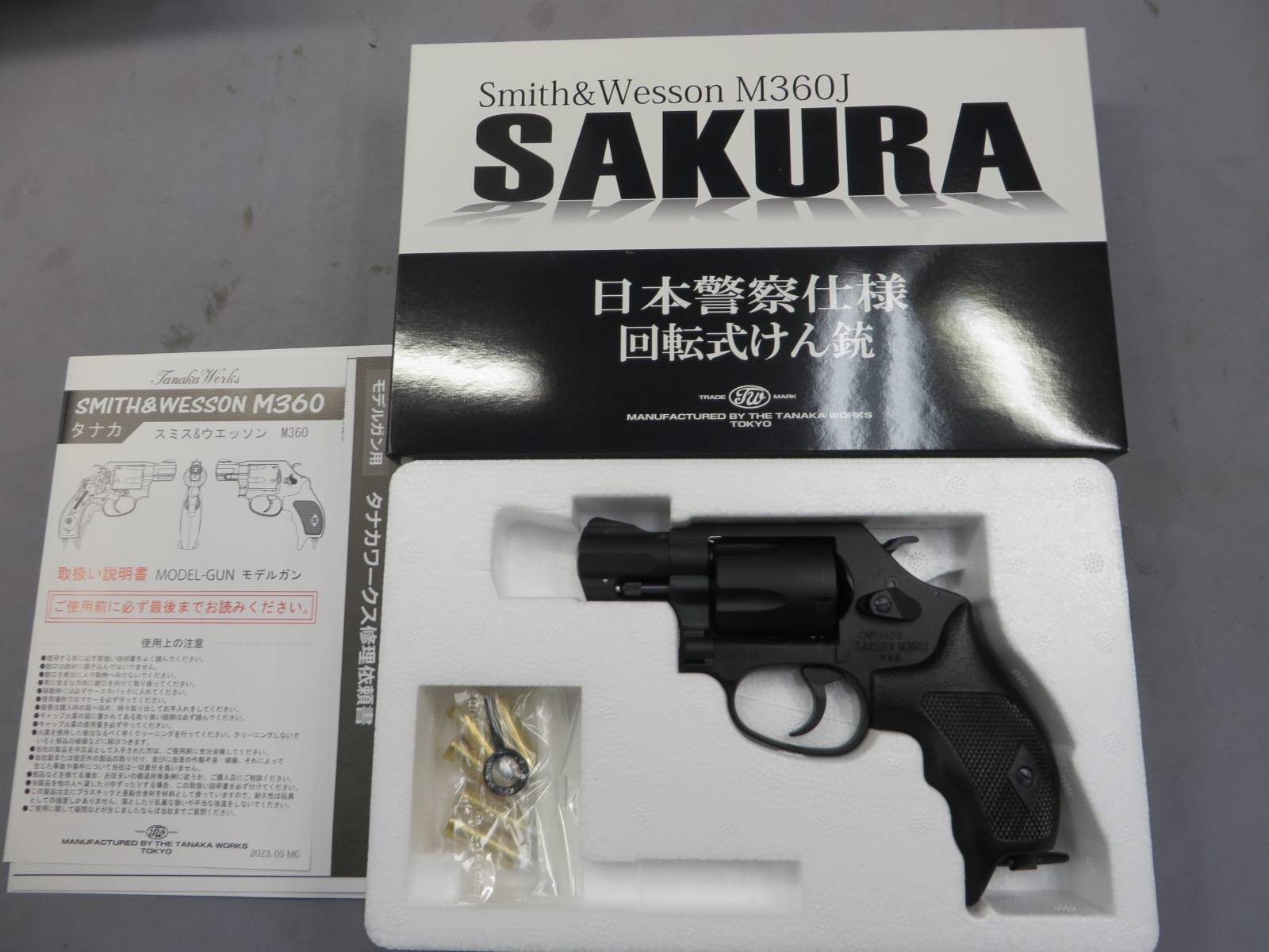 【タナカ】 S&W M360J SAKURA HW モデルガン
