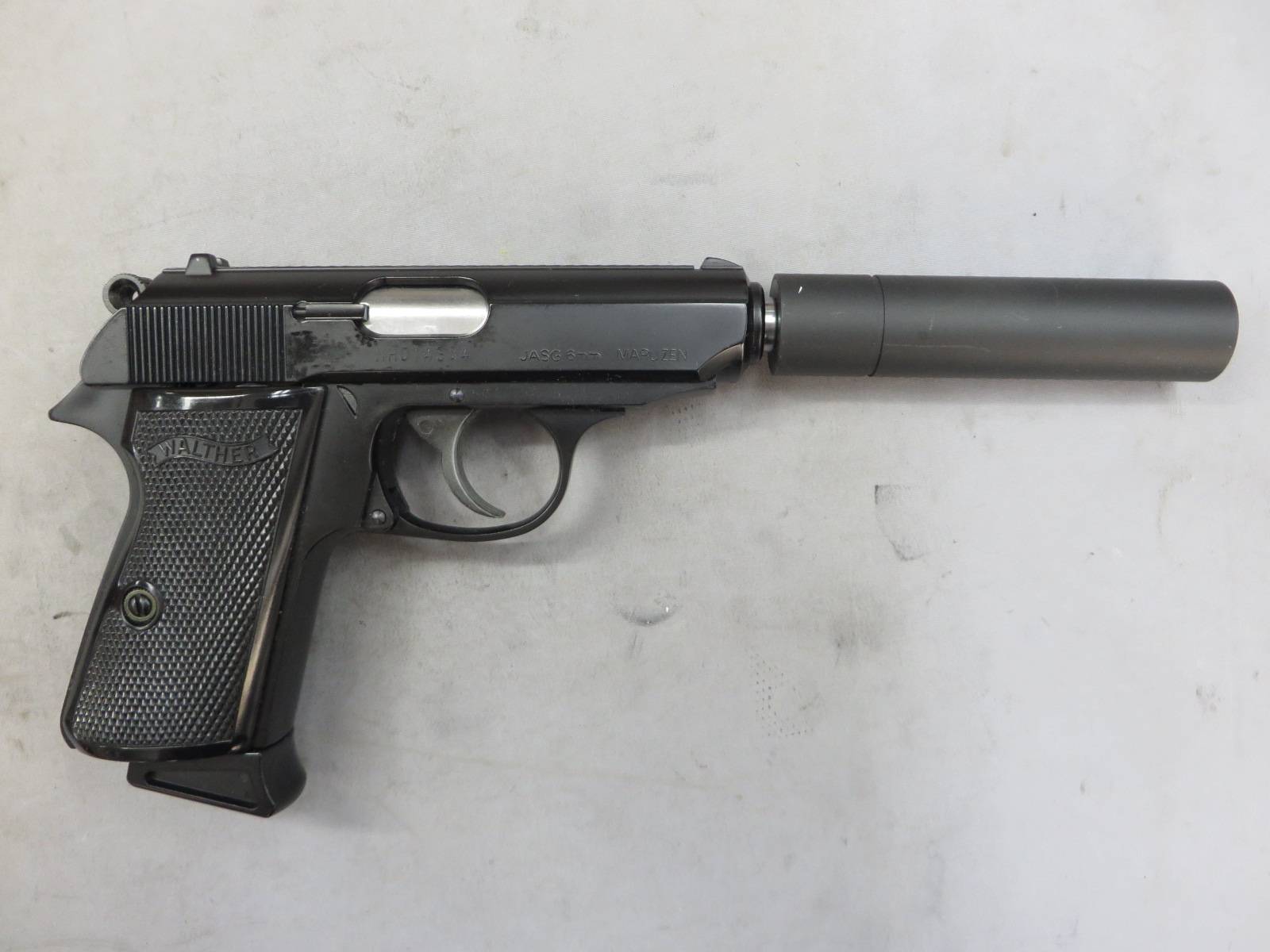 【マルゼン】ワルサー ニューPPK/S ブラック・サイレンサーセット