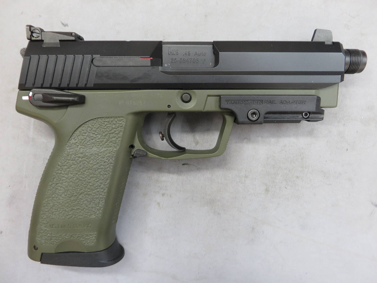 【KSC】H&K USP.45 タクティカル グリーンフレイム SYSYEM7 300挺限定・アンダーレイル