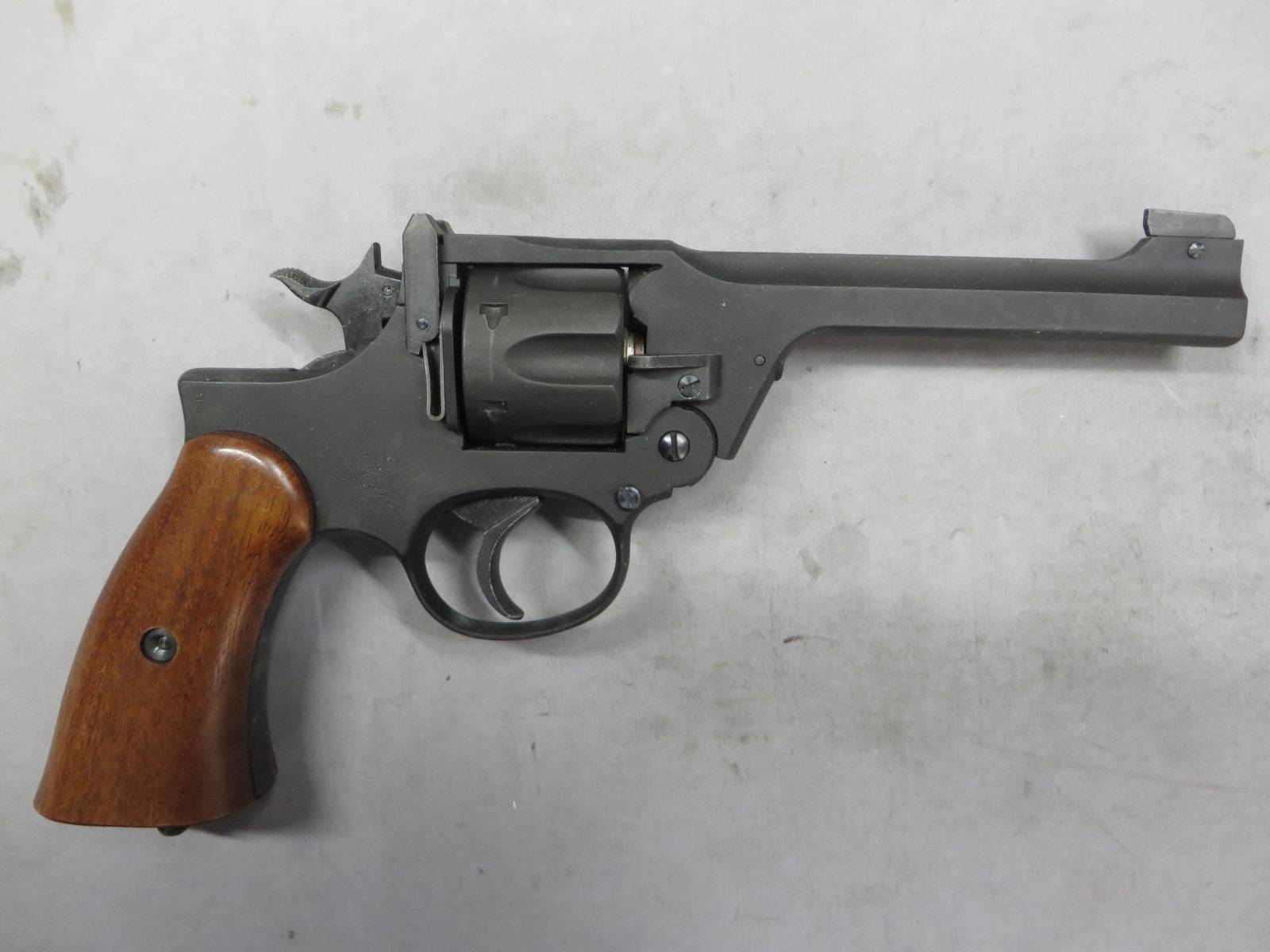 【マルシン】エンフィールド No.2 Mk1 ブラック HW 木製グリップ仕様 モデルガン