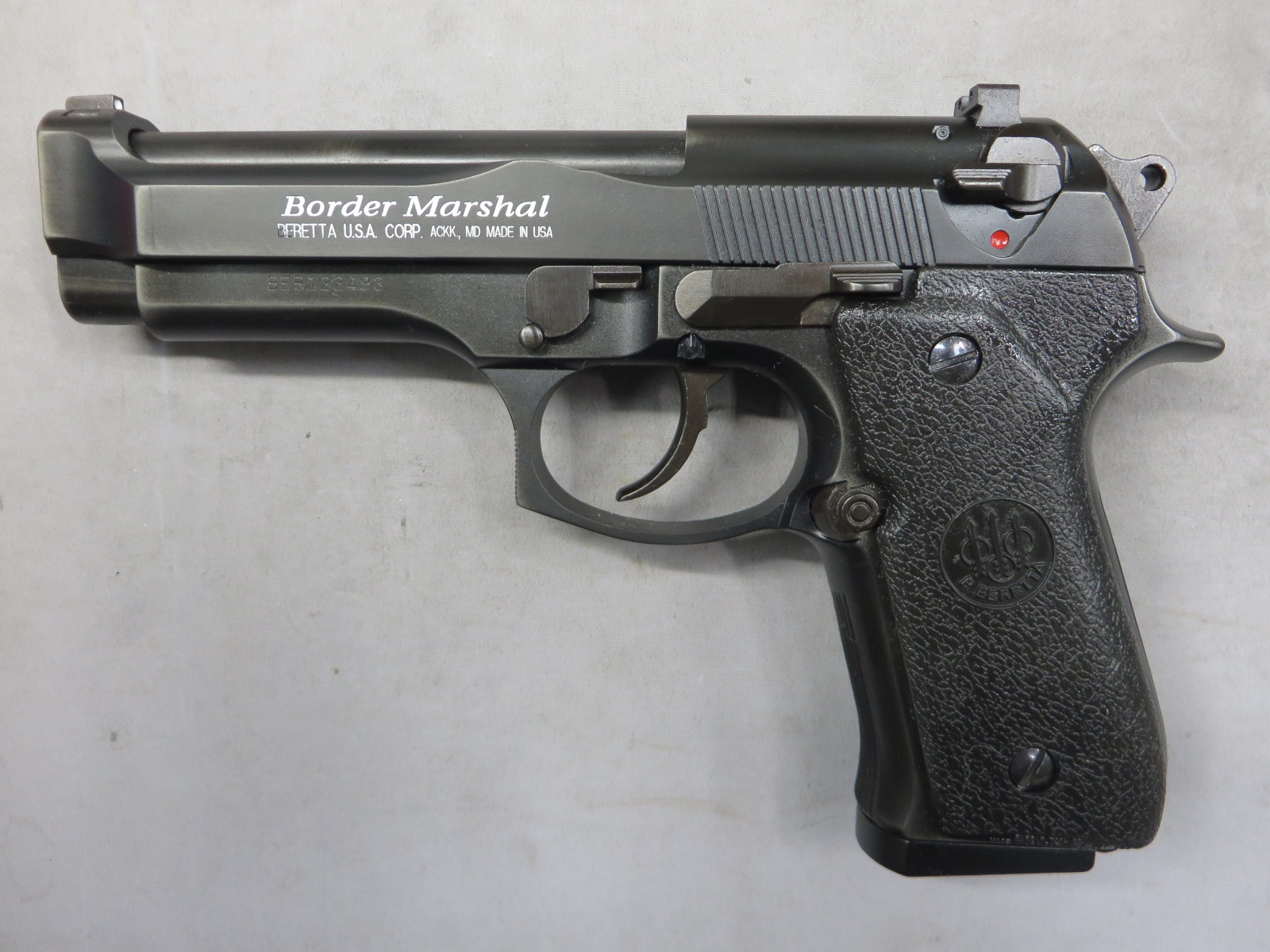 【ウエスタンアームズ】ベレッタM92FS ボーダーマーシャル リアルスチールフィニッシュ 24挺限定