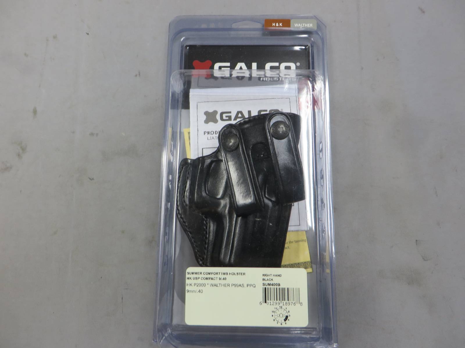 【GALCO】USPコンパクト SUMMER COMFORT IWB ホルスター SUM400B