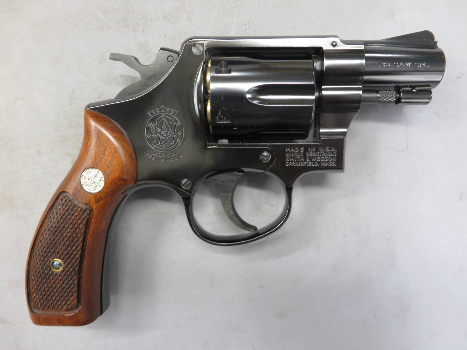 【マルシン】S&W M10 Wディープブラック ハーフチェッカー木製グリップ仕様 リアルXカートリッジ