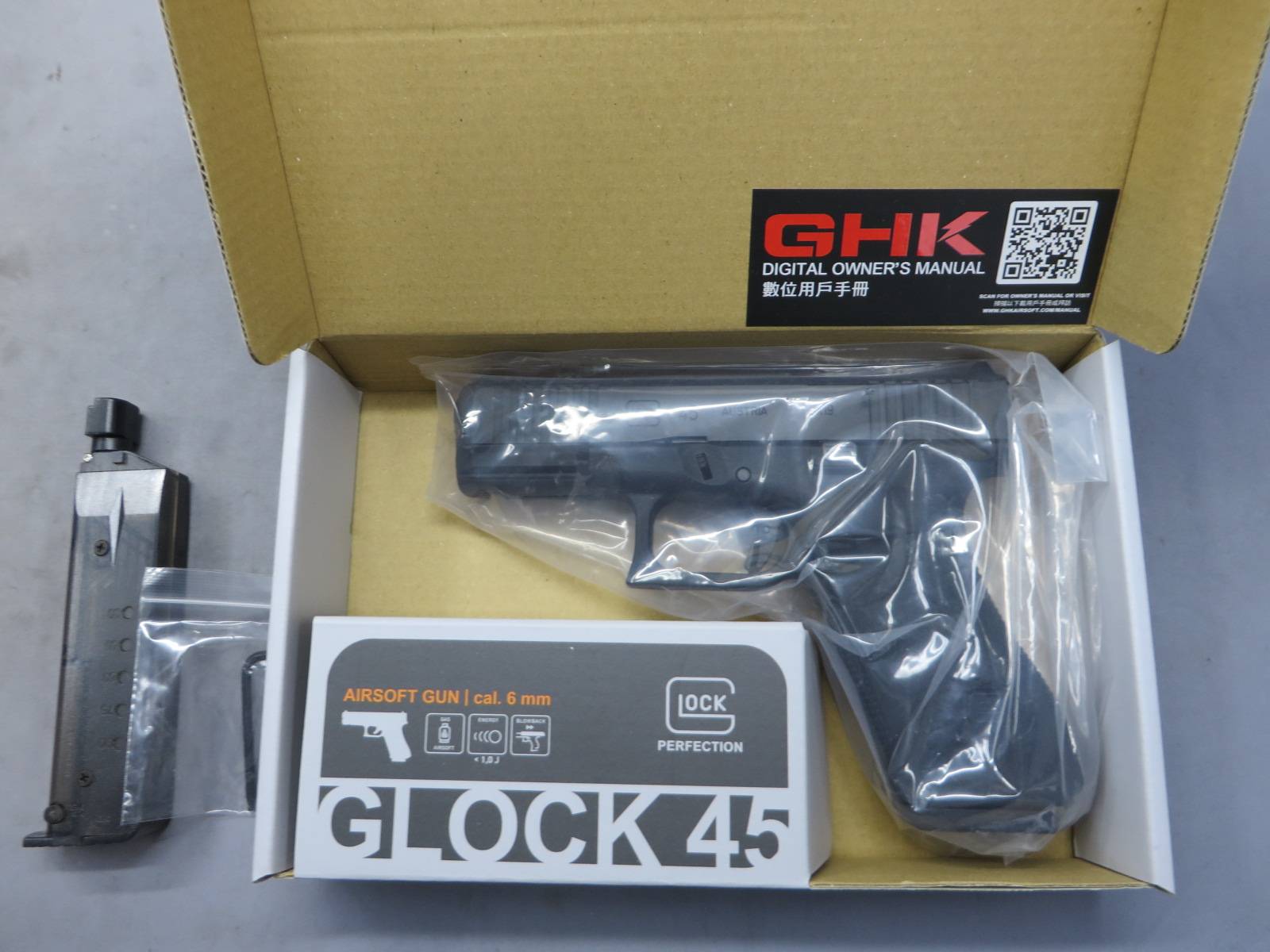 【GHK・UMAREX】グロック45 Gen.5 MOS・セラコート メタルスライド・G45 Glock45