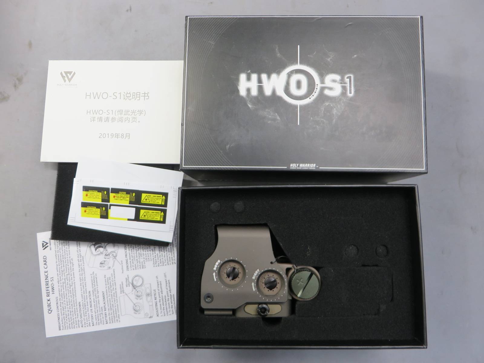 【HOLY WARRIOR】SIGHT-1 HWO-REDDOT-S1 TAN・EOTech EXPS3 タイプ ホロサイト