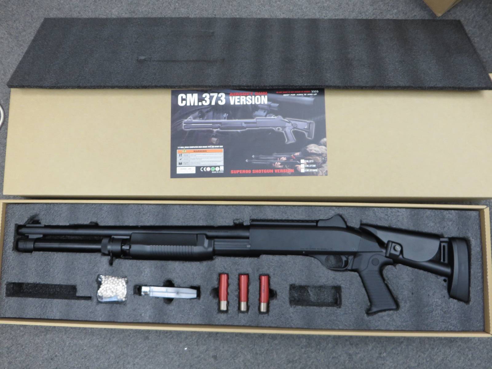 【CYMA】CM.373M・ベネリM3 スーパー90 Tac.リトラクタブルストック フルメタル ショットガン
