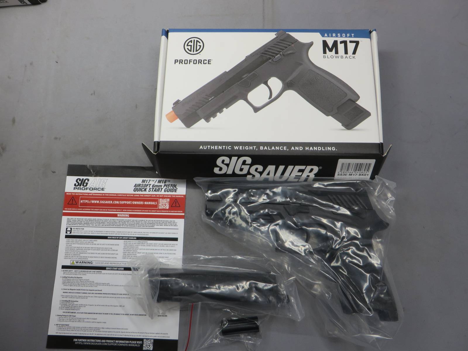 【SIG AIR・VFC】M17 PROFORCE ブラック メタルスライド