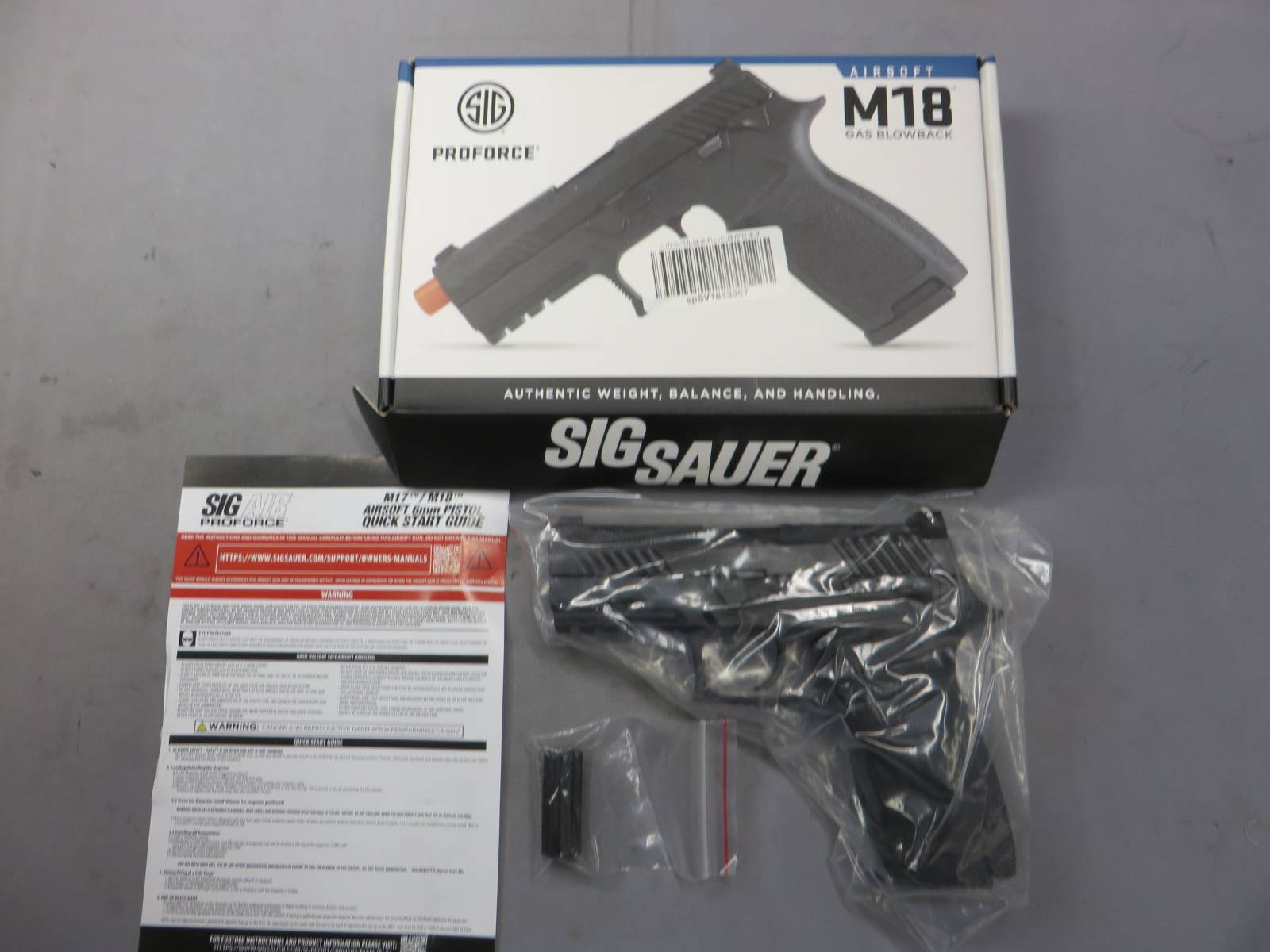 【SIG AIR・VFC】SIG M18 PROFORCE ブラック メタルスライド