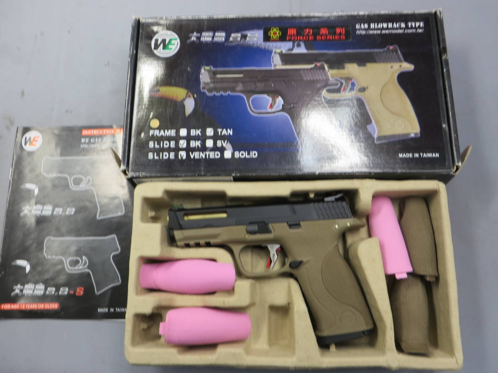 【WE】M&P T3B BK・GD・TAN メタルスライド