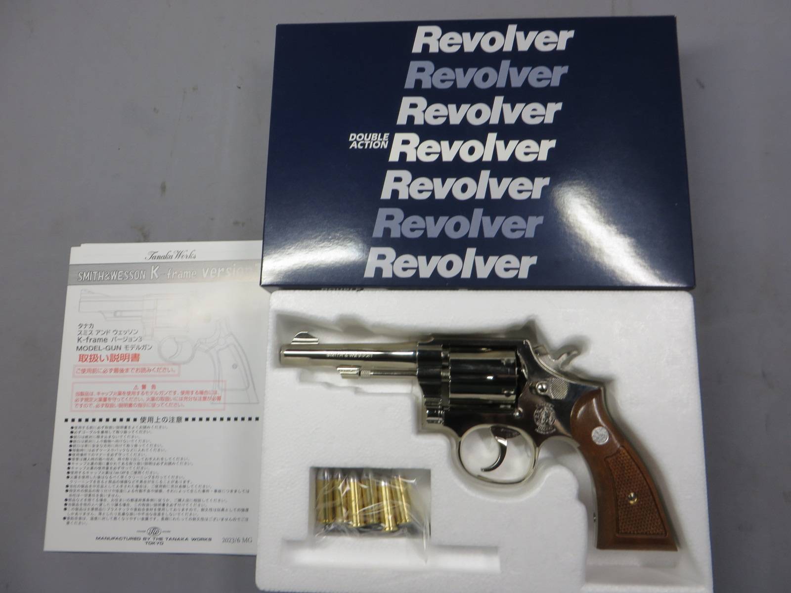 【タナカ】S&W M10 Military&Police 4inch ニッケル Ver.3 モデルガン