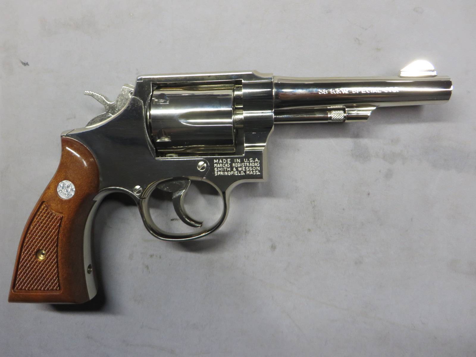 【タナカ】S&W M10 Military&Police 4inch ニッケル Ver.3 モデルガン