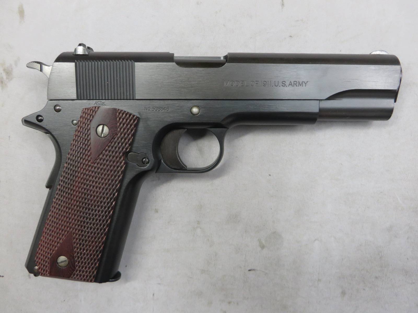 【ウエスタンアームズ】コルトM1911 ブラックアーミー ウッドグリップ