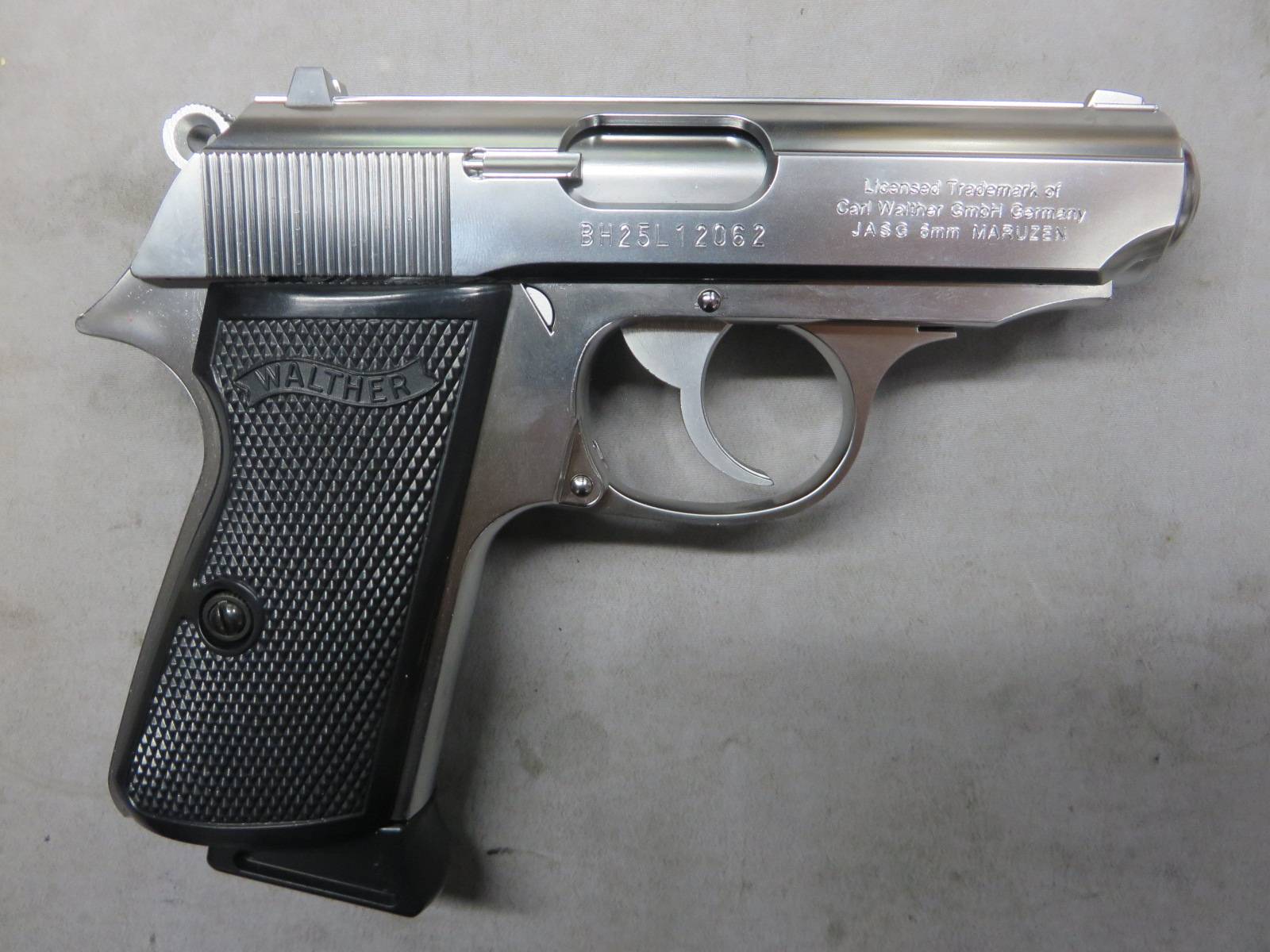 【マルゼン】ワルサー ニューPPK/S ステンレスモデル