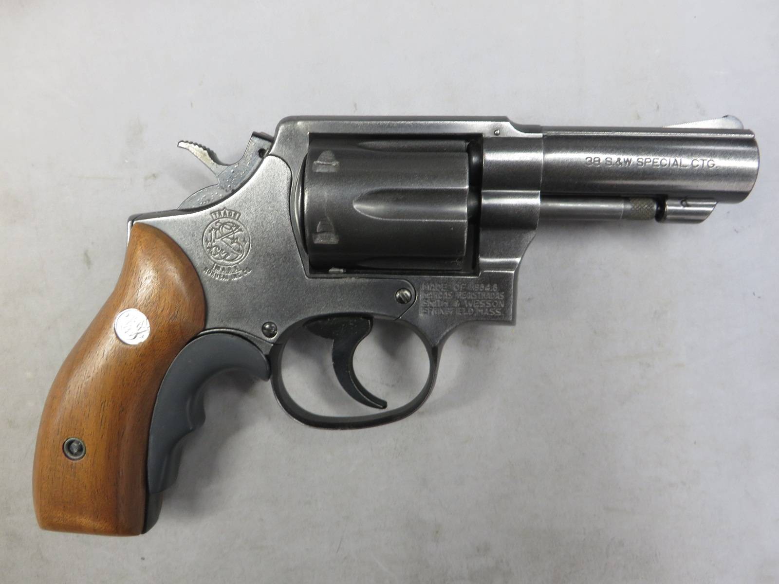 【コクサイ】S&W M10 3in .38スペシャル FBIスペシャル HW スムースタイプ 木製グリップ付 No.199  モデルガン