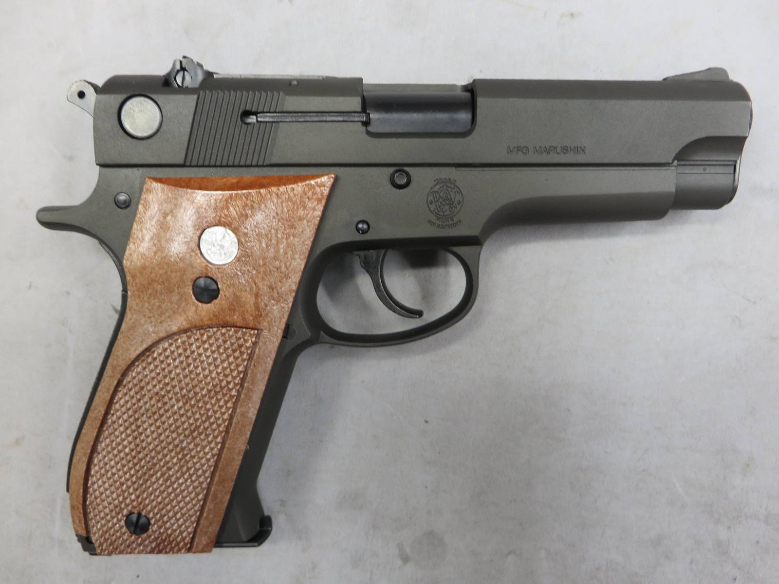 【マルシン】S&W M39 HW 黒染め PFCブローバック　モデルガン