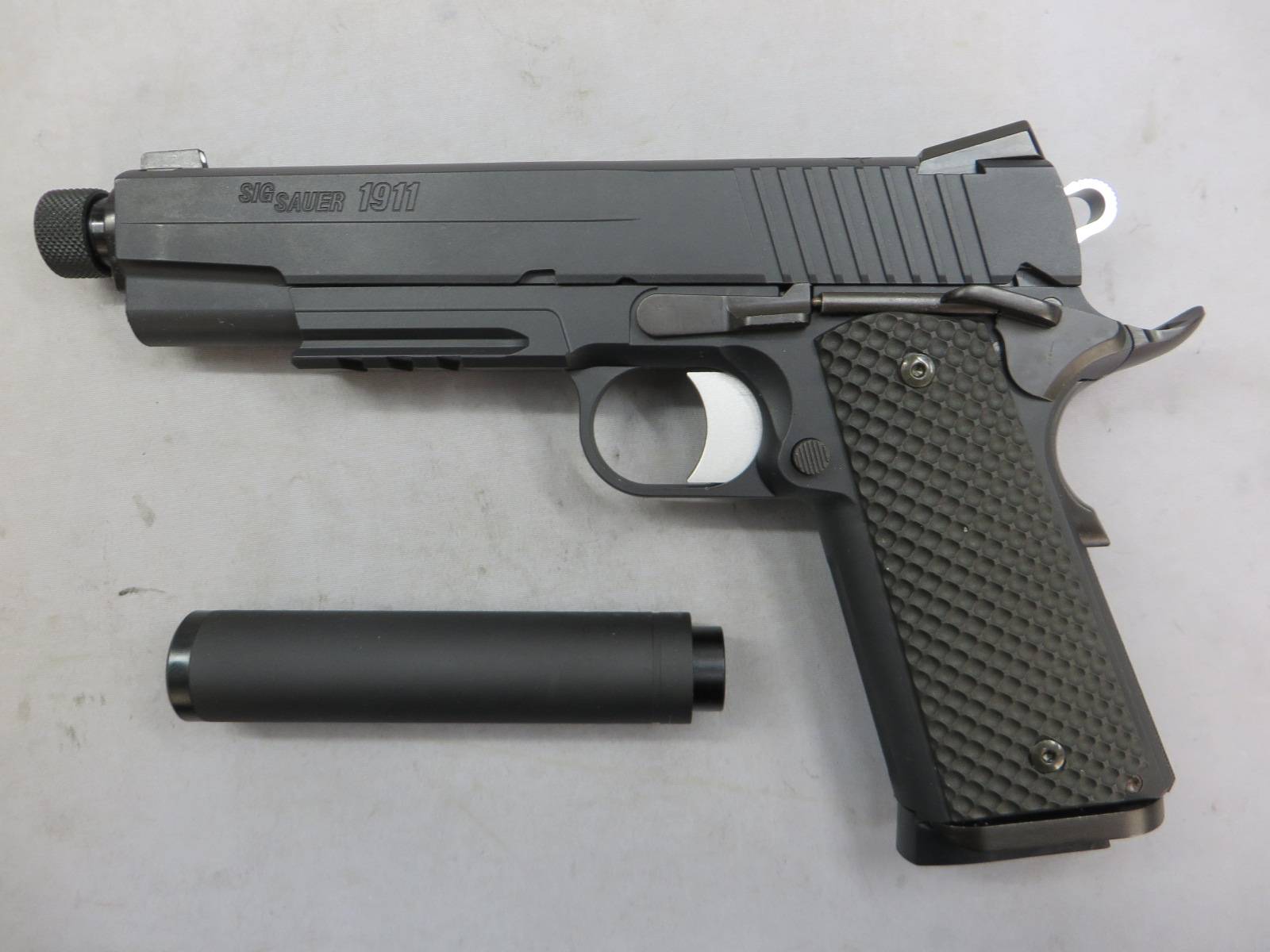 【ウエスタンアームズ】SIG 1911 ブラックウォーター（サイレンサー）