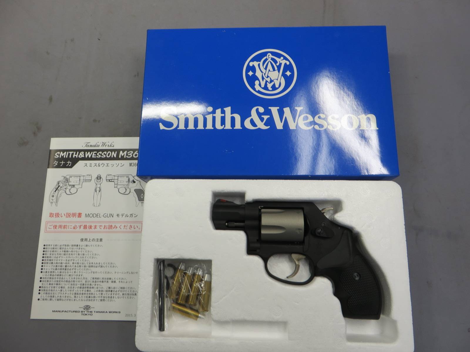 【タナカ】 S&W 360 PD スカンジウム.357マグナム 1-7/8インチ ABS + セラコートフィニッシュ モデルガン