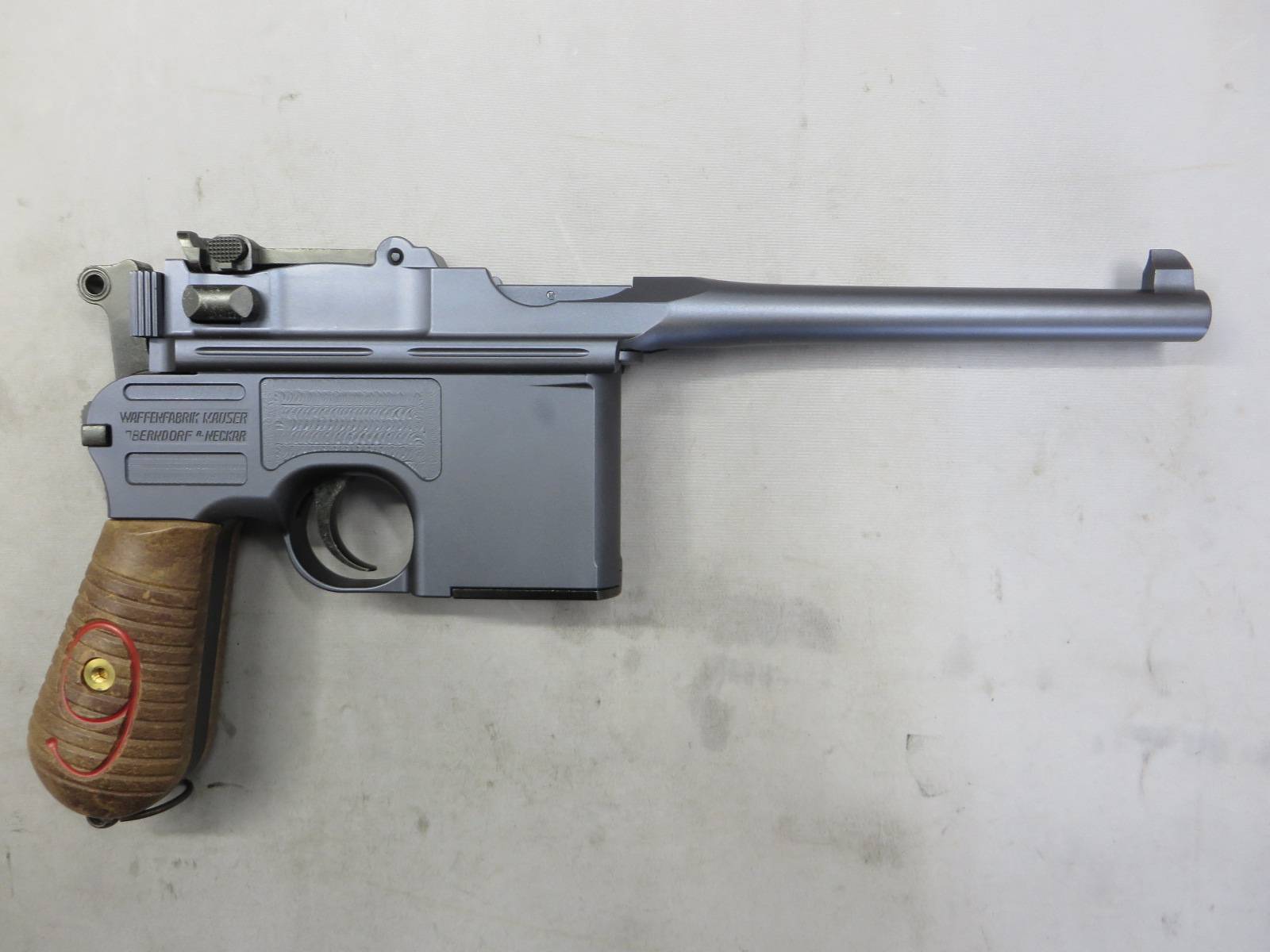 【Action】モーゼル C96 RED9 ブルースチール ダミーカート　モデルガン