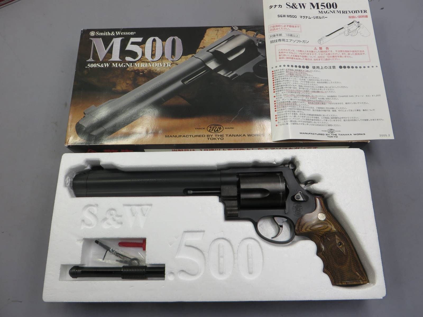 【タナカ】S&W M500 8 3/8in ・アルタモント 木製グリップ