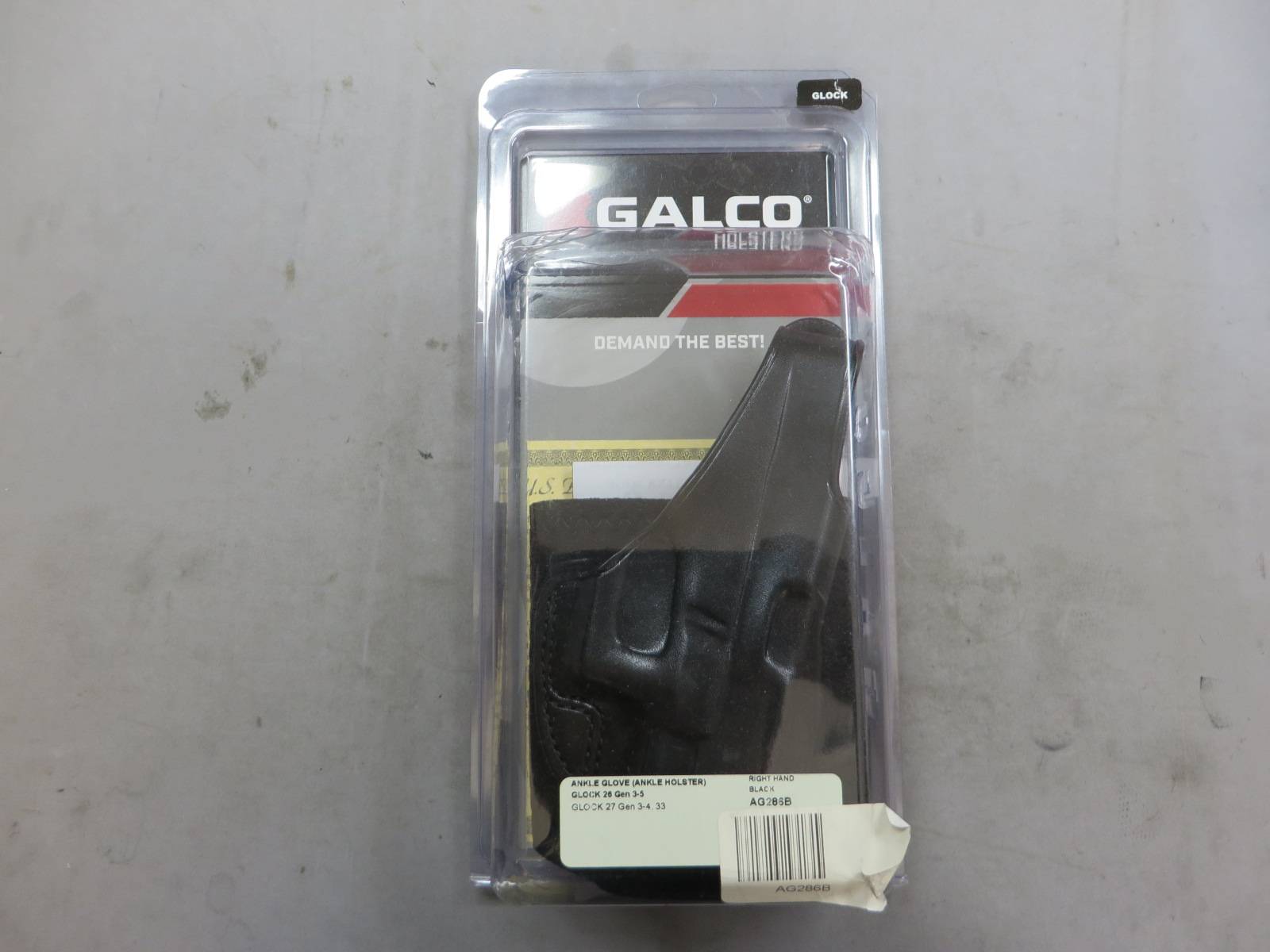 【GALCO】G26 27 33 - アンクル ホルスター AG286B