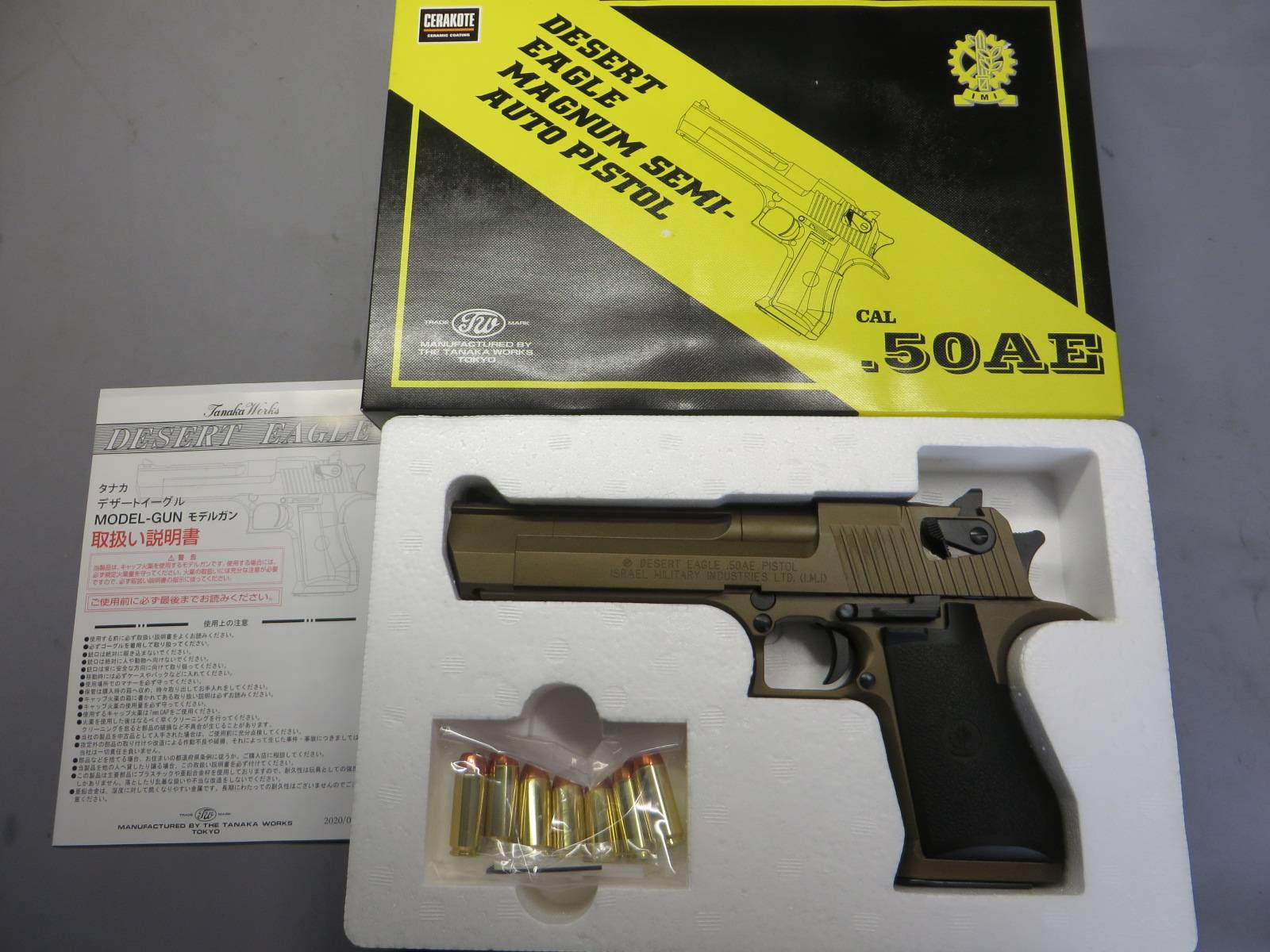 【タナカ】デザートイーグル .50AE HW “Burnt Bronze”