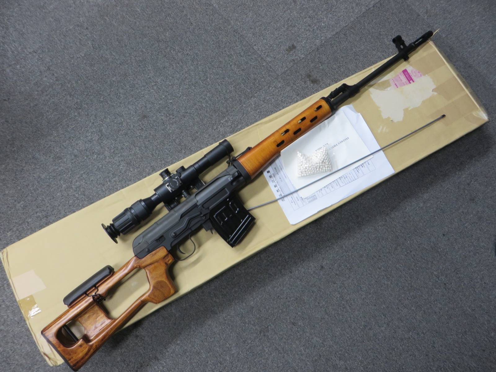 【A&K】ドラグノフ SVD リアルウッド・スコープ　電動ガン