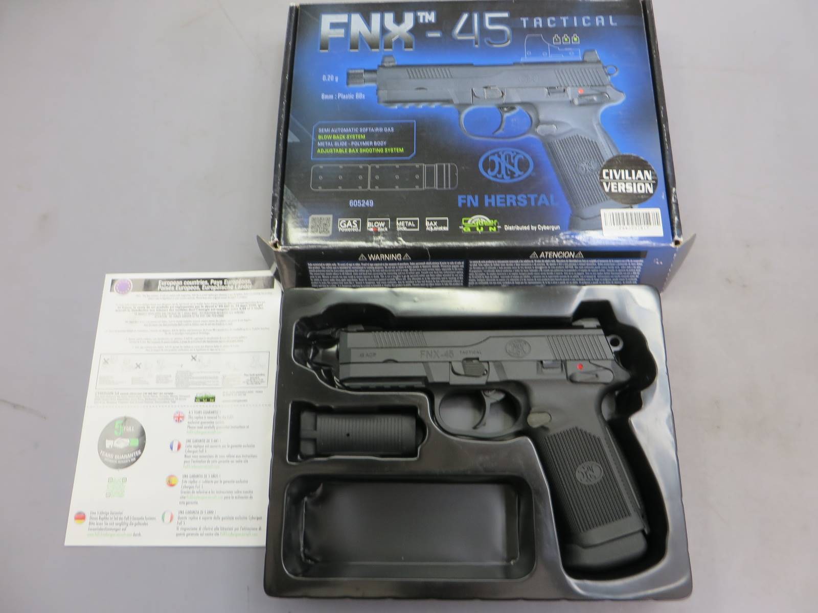 【CyberGun】FNX-45 タクティカル シビリアン メタルスライド