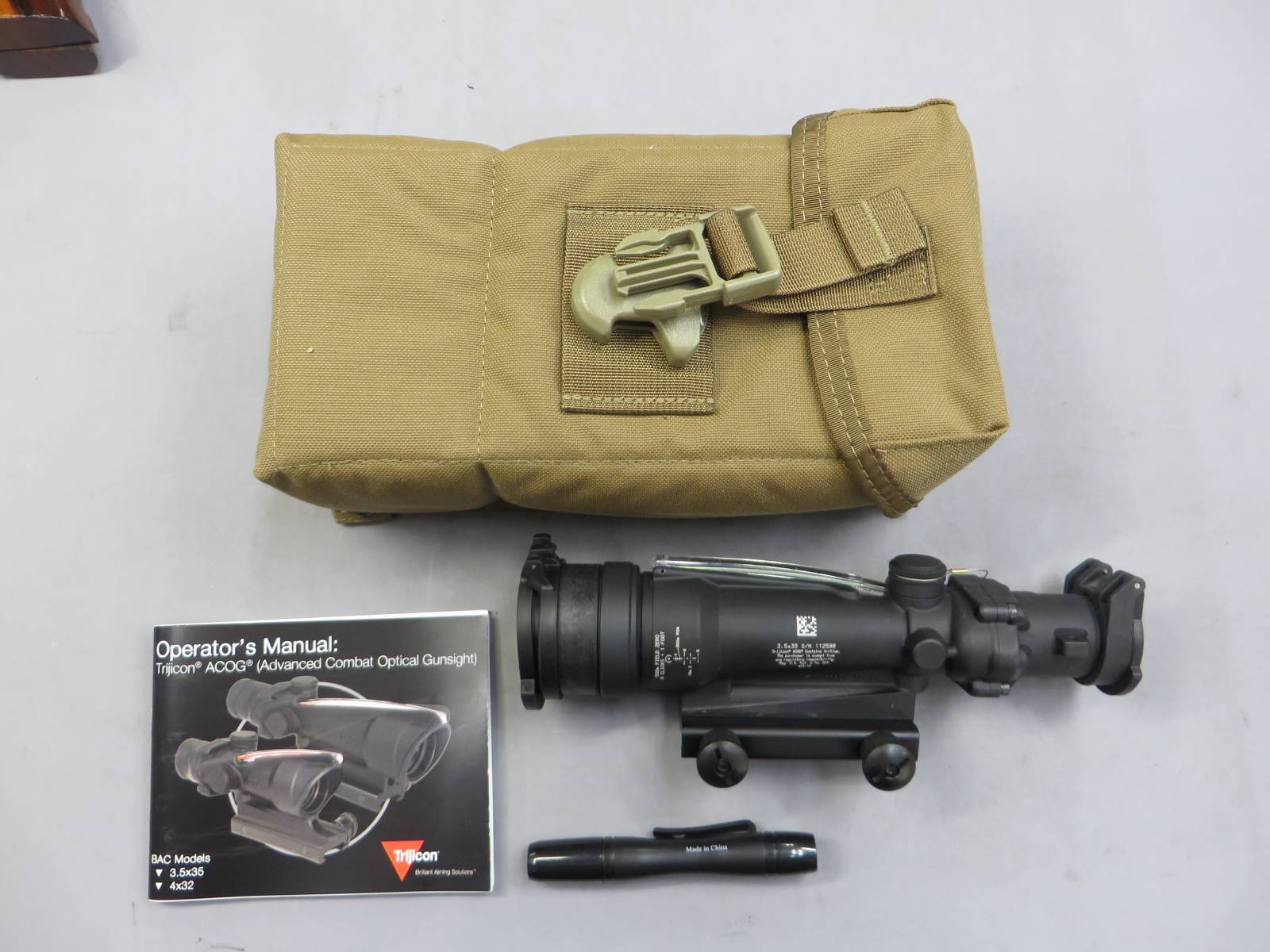 【Trijicon】ACOG 3.5×35 TA11MGO-M249 スコープ (実物）