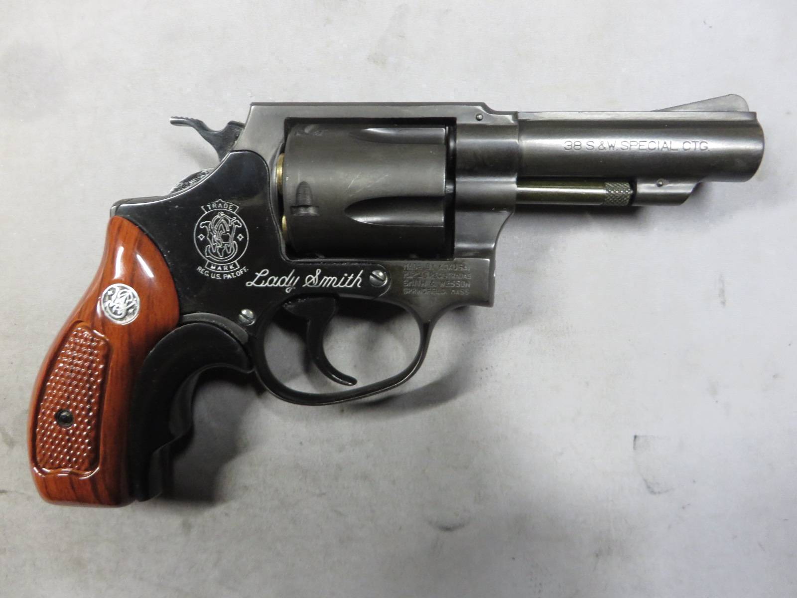 【コクサイ】S&W M36 3in MHW レディスミス ウッディGP （マーク入り）No.458 メガヘヴィーウエイトモデルガン