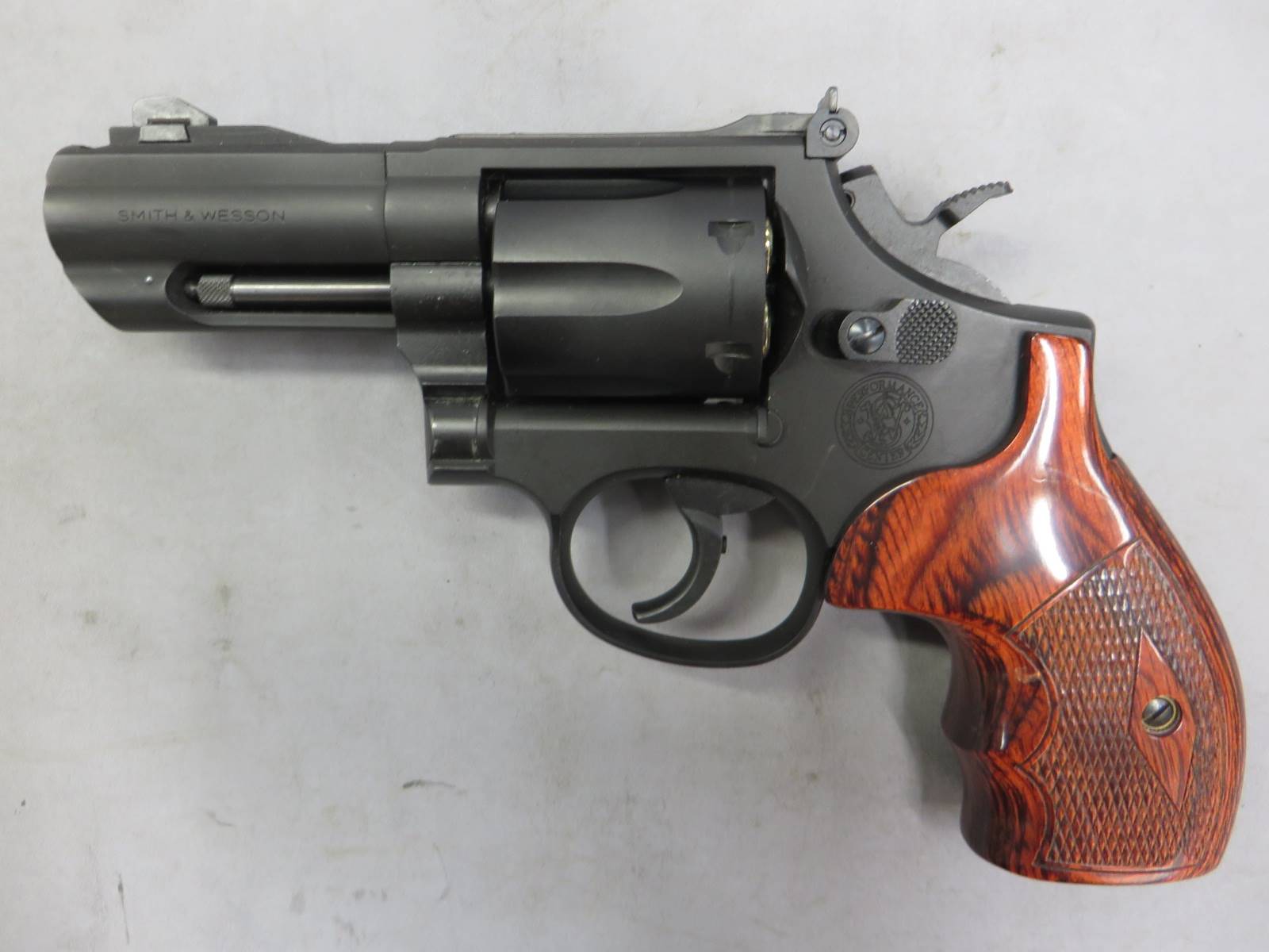 【タナカ】S&W M19 PC K-Comp 3in HW Ver.3・木製グリップ