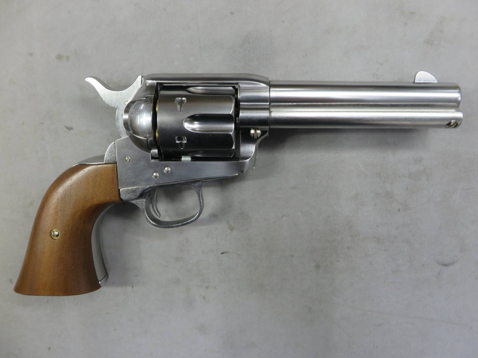 【マルシン】コルトSAA.45 シビリアン シルバー ABS 木製グリップ仕様 Xカートリッジ