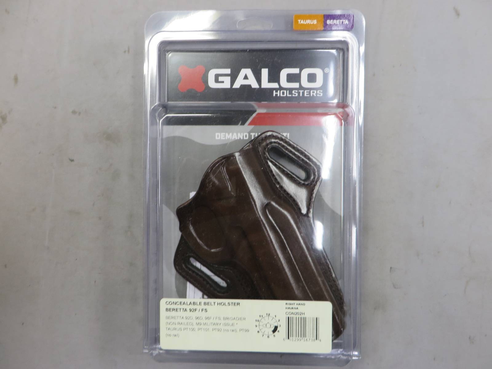 【GALCO】ベレッタ M92F/FS CONCEALABLE ベルト ホルスター HABANA