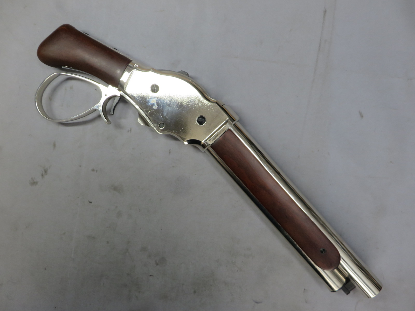 【GoldenEagle】ウィンチェスター M1887 ソードオフ コンパクトワイドレバー SV/RW  ライブカート式 ガス・ショットガン