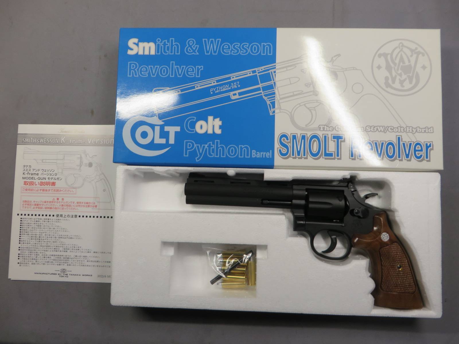 【タナカ】SMOLT リボルバー 6in HW Ver.3 Square butt モデルガン