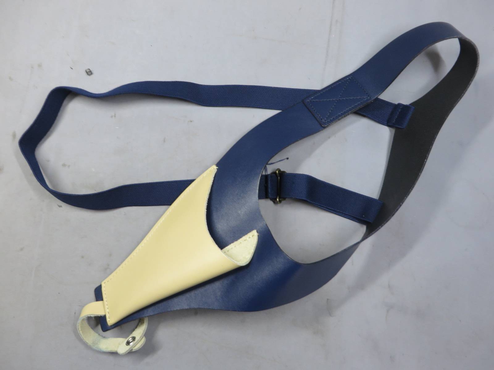 【イーストA】ワルサーPPK 限定 Navy×ベージュ 007 片側ショルダーホルスター