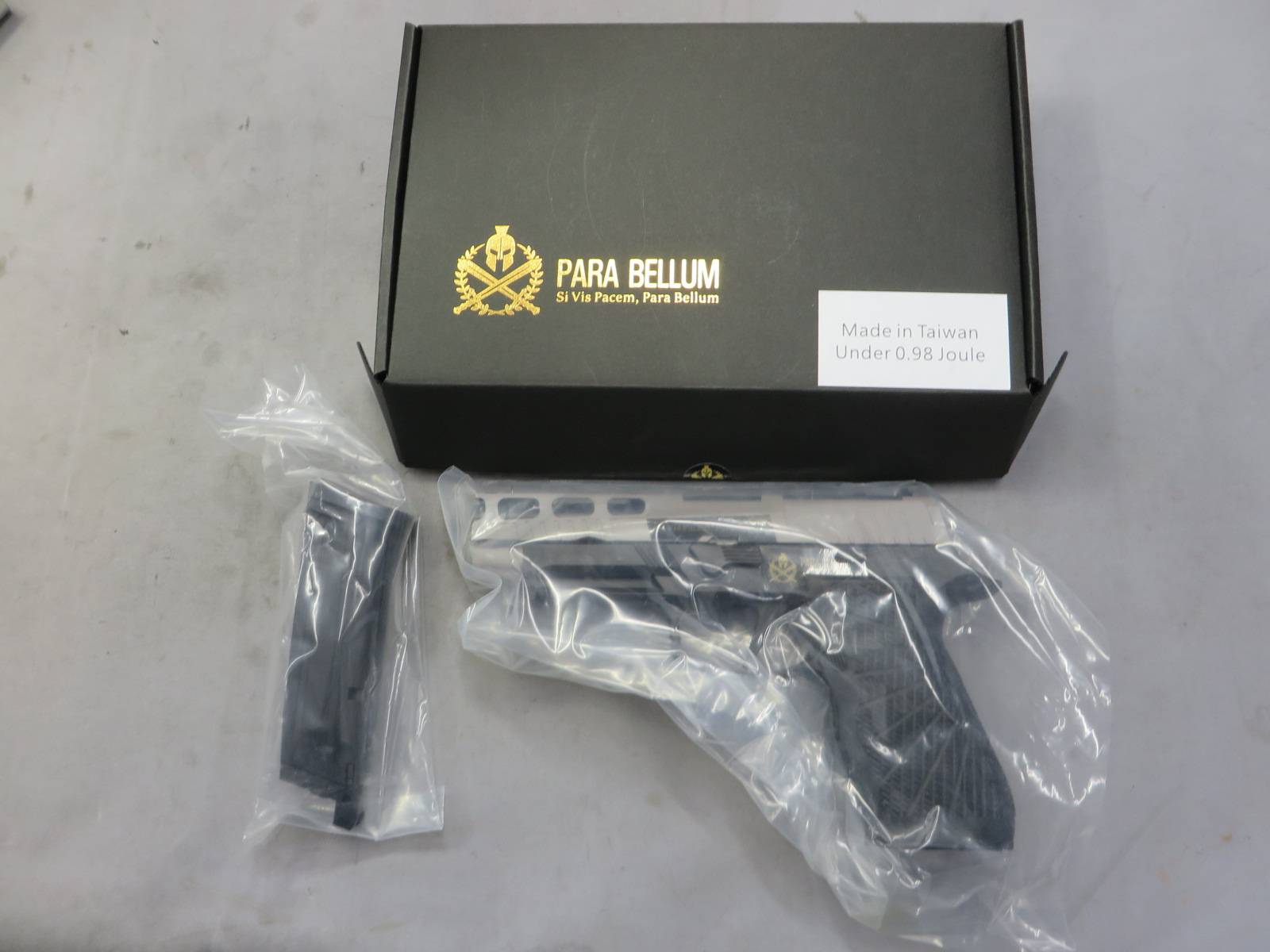 【Parabellum】SIG P320 PRO WC カスタム 4.7in Titanium Gray・メタルスライド