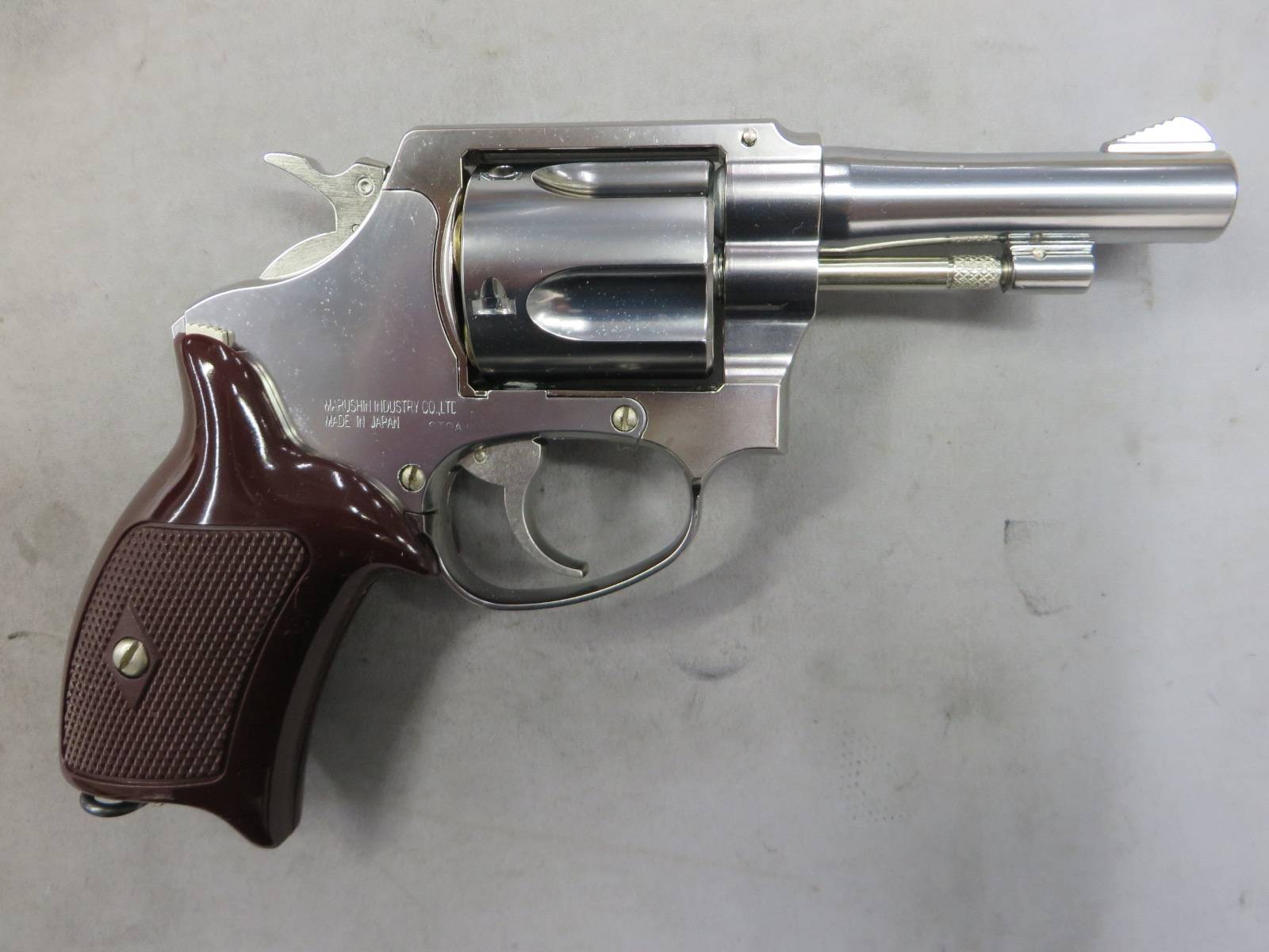 【マルシン】ポリスリボルバー 6ｍｍBB 3in シルバー Xカートリッジ