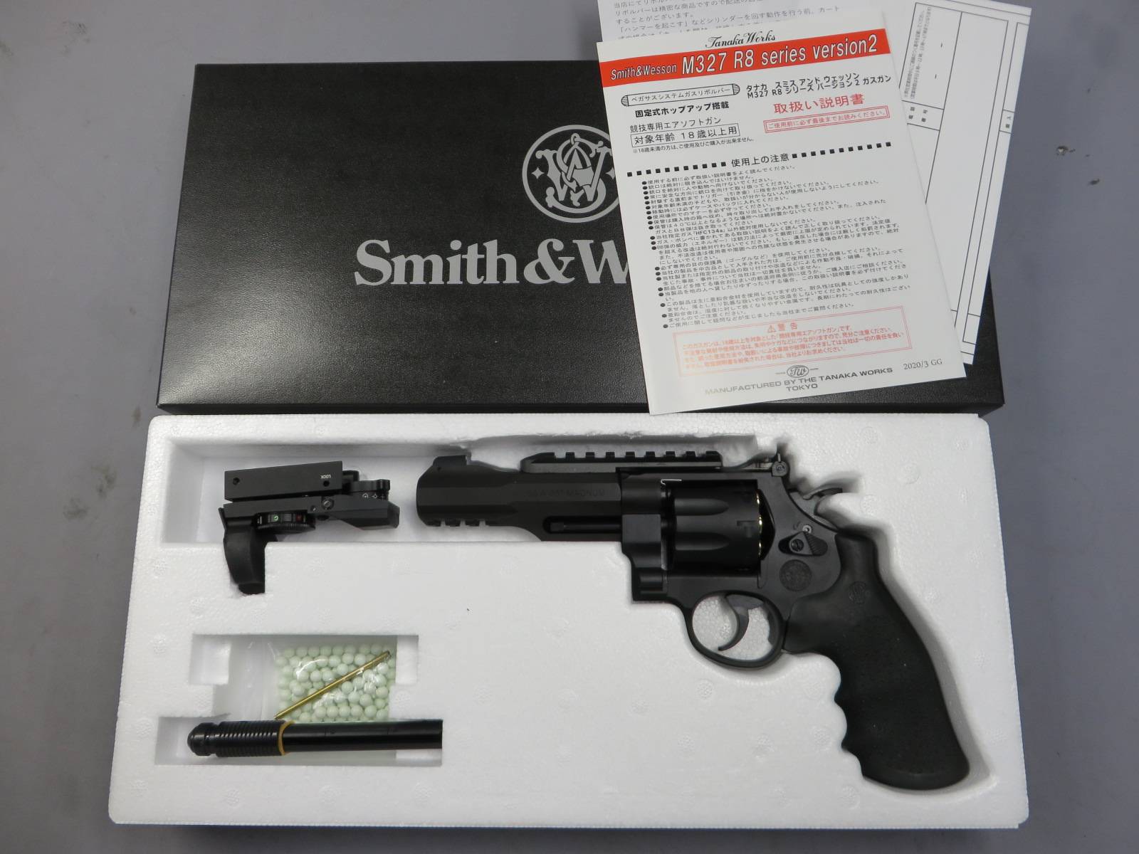 【タナカ】S&W M327 M&P R8 5in HW Ver.2・ダットサイト