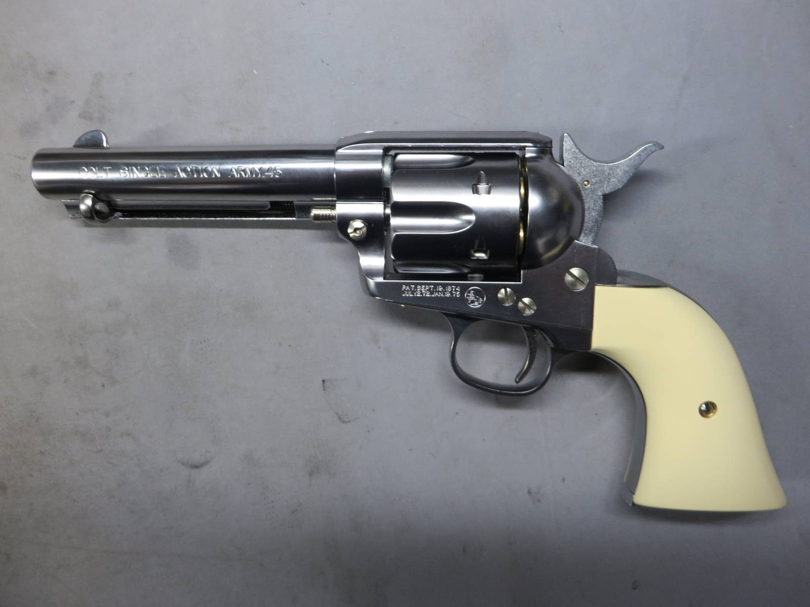 【マルシン】コルト SAA.45 シルバー ABS 固定ホップ付 新型バルブ Xカートリッジ