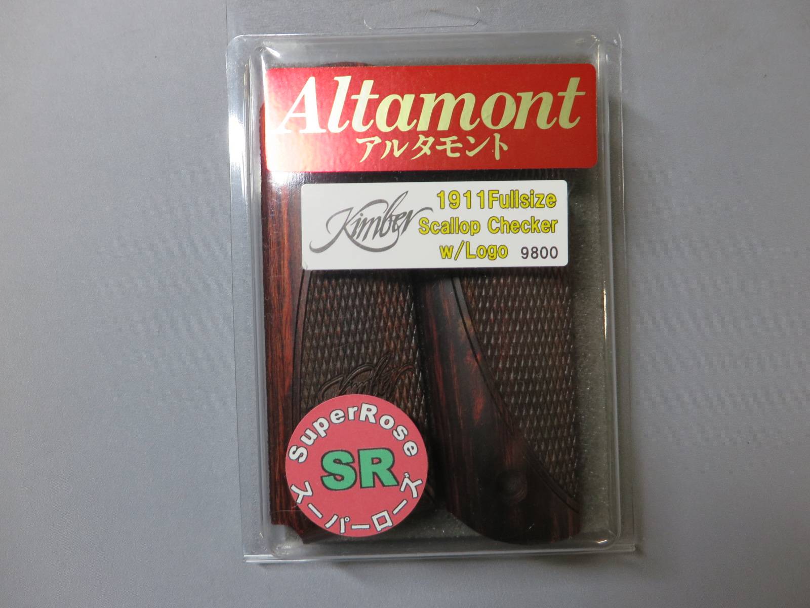 【アルタモント】Kimber・キンバー フルサイズ　Scallop Checkered W/Logo グリップ